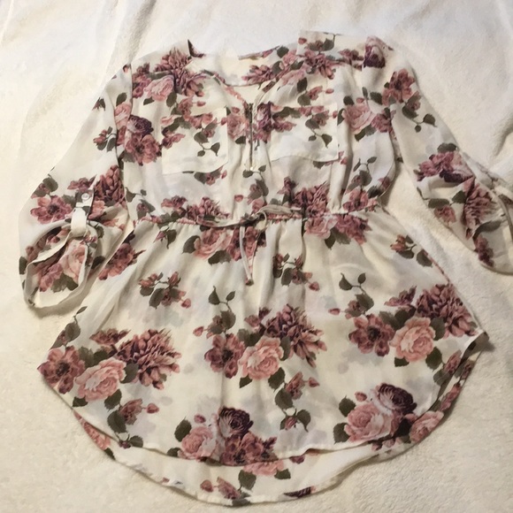 stella tweed Tops - Size L floral blouse